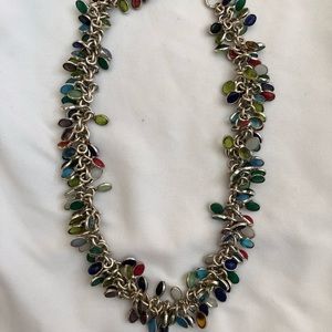 Silpada 17 inch multi colored necklace